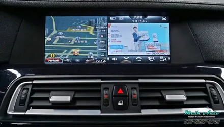 [창원 수입차 네비 매립] BMW 7시리즈 아틀란 3D 터치 네비게이션 매립 장착 / 경남 창원