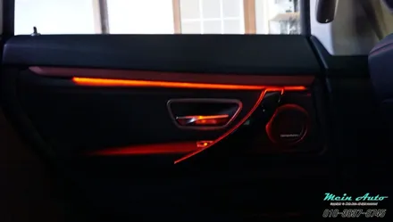 BMW 3GT(F34) 엠비언트 라이트 튜닝과 도어 방음 방진 / 경남 창원