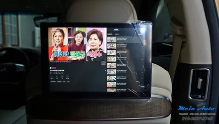 기아 더 K9 안드로이드 리어(후석) 모니터 G7 슬림 장착 / 경남 창원