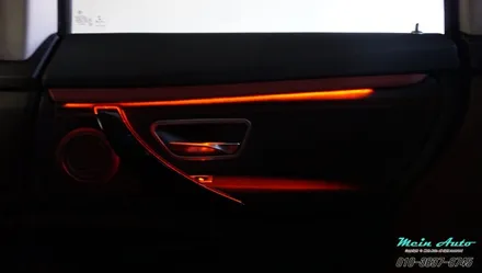 BMW 3GT(F34) 엠비언트 라이트 튜닝과 도어 방음 방진 / 경남 창원