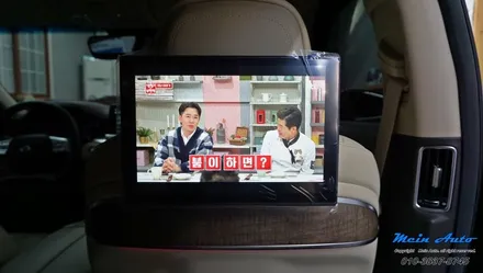 기아 더 K9 안드로이드 리어(후석) 모니터 G7 슬림 장착 / 경남 창원