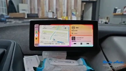 BMW i3(I01) 유무선 겸용 애플 카플레이 & 안드로이드 오토, 국산 후방카메라, 아이나비 Z9000 설치