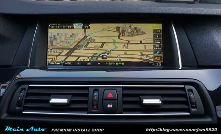 BMW 520d(F10) 아틀란 3D 터치 네비게이션 장착 / 경남 창원