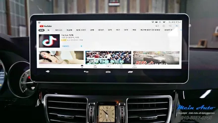 2014년 벤츠 E클래스(W212) 12.3인치 모니터와 안드로이드 네비게이션 M2C-200A / 경남 창원
