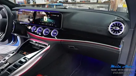 2022년 벤츠 AMG GT43(X290) 블랙박스 아이나비 QXD8000, 보조배터리 에코파워팩 뉴S8 / 경남 창원
