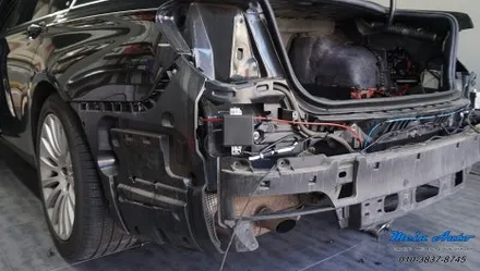 BMW 7시리즈(F01,F02) 측후방 감지기와 옵틱글래스 광각 미러, 컴포트 액세스, 무선 안드로이드 오토 설치