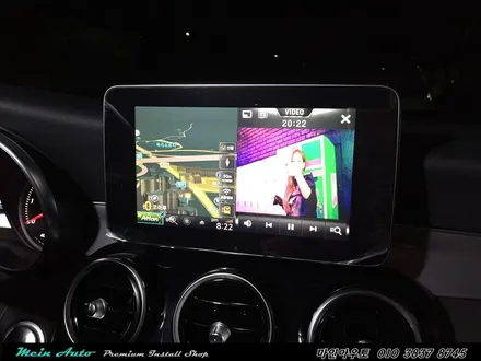 벤츠 C220d(W205) 빠르고 쓰기 편한 아틀란 3D 터치 네비게이션 매립 장착 / 경남 창원