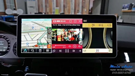 벤츠 GLK220(X204) 12.3인치 와이드 모니터, JY-Z1 셋탑 네비게이션 / 경남 창원