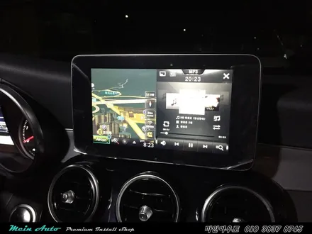 벤츠 C220d(W205) 빠르고 쓰기 편한 아틀란 3D 터치 네비게이션 매립 장착 / 경남 창원