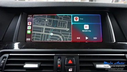 BMW 5시리즈(F10) 528i 고화질 애플 카플레이 모듈 시공 / 경남 창원