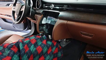 마세라티 콰트로포르테 티맵, 카카오 내비 사용 무선 애플 카플레이 & 안드로이드 오토 설치 / 경남 창원