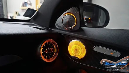 벤츠 C클래스(W205) C200 부메스터 전동 트위터, 앰비언트 미드레인지 커버, 앰비언트 송풍구, 앰비언트 대시보드 트림, GT 세로 그릴 / 경남 창원