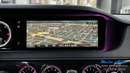 벤츠 S클래스(W222) S350 안드로이드 셋탑 M2C-200A Plus, 아이나비 Z7000, 에코파워팩 뉴 S16 / 경남 창원