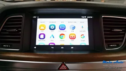 2017년 제네시스 G80(DH) 안드로이드 셋탑 네비게이션 M2C-200A 카블릿 / 경남 창원