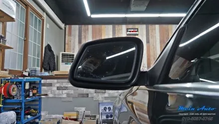 BMW 7시리즈(F01,F02) 측후방 감지기와 옵틱글래스 광각 미러, 컴포트 액세스, 무선 안드로이드 오토 설치