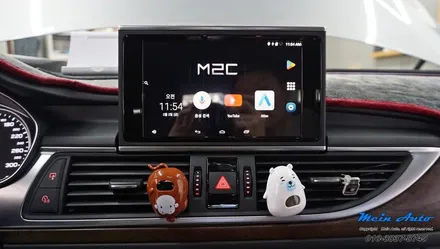 아우디 A6(C7) 순정 MMI 연동 안드로이드 셋탑 네비게이션 M2C-200A 카블릿 설치