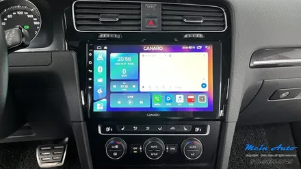 폭스바겐 골프 MK7 10인치 안드로이드 올인원 카나로 X PLUS, 국산 후방카메라 설치