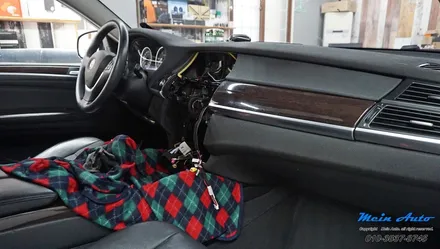 BMW X6(E71) 12.3인치 안드로이드 올인원 네비게이션 설치