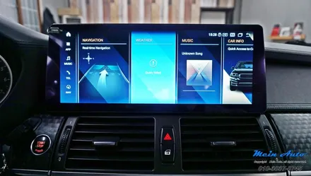 BMW X6(E71) 12.3인치 안드로이드 올인원 네비게이션 설치 / 경남 창원