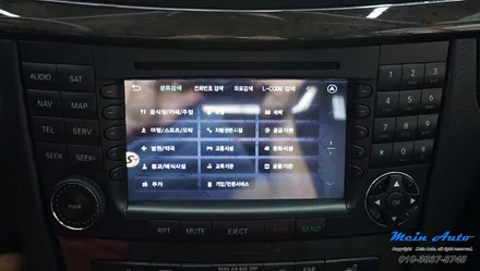 벤츠 구형 E클래스(W211) 아틀란 V5, HD DMB, 스마트폰 미러링 제이와이 커스텀 JY-Z1 / 경남 창원