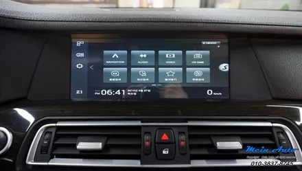 BMW 740Li(F02) JY-Z1 아틀란 셋탑 네비 매립, 순정 HUD 연동 / 경남 창원