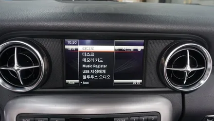 2015년 벤츠 SLK클래스(R172) 안드로이드 셋탑 네비게이션 M2C-200, 국산 고화질 후방카메라 / 경남 창원