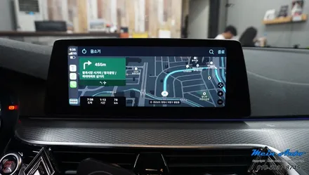 BMW 5시리즈(G30) 티맵, 카카오 내비의 편리한 사용을 위한 순정 애플 카플레이 활성화 / 경남 창원
