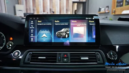 BMW 5시리즈(F10) 돌출형 12.3인치 안드로이드 올인원 설치 / 경남 창원