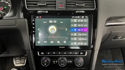 폭스바겐 골프 MK7 10인치 안드로이드 올인원 카나로 X PLUS, 국산 후방카메라 설치