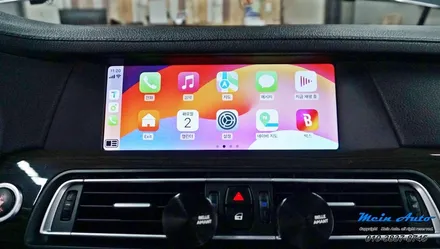 BMW 7시리즈(F02) 유무선 애플 카플레이 & 안드로이드 오토 모듈 설치