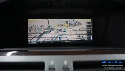 [창원 수입차 네비 매립] 구형 BMW 7시리즈(E65) 아틀란 3D 터치 네비게이션 매립 시공 / 경남 창원