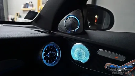 벤츠 C클래스(W205) C200 부메스터 전동 트위터, 앰비언트 미드레인지 커버, 앰비언트 송풍구, 앰비언트 대시보드 트림, GT 세로 그릴 / 경남 창원