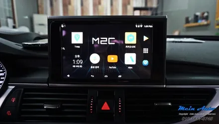 아우디 A6(C7) 안드로이드 셋탑 M2C-200A 카블릿 / 경남 창원