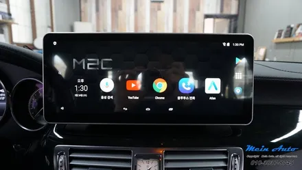 2014년 벤츠 CLS350(W218) 국산 12.3인치 모니터와 안드로이드 네비게이션 M2C-200A Plus / 경남 창원