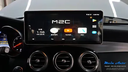 2017 벤츠 C253 GLC클래스 쿠페 국산 12.3인치 모니터, 안드로이드 네비게이션 M2C-200A / 경남 창원