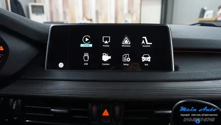 BMW X5(F15) 티맵, 카카오 내비, 네이버 지도 사용을 위한 애플 카플레이 & 안드로이드 오토 설치, 센터 스피커 교체