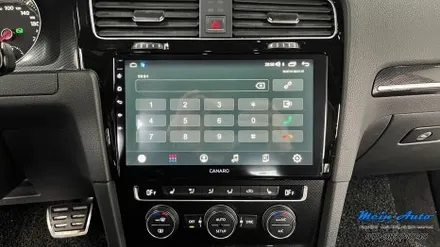 폭스바겐 골프 MK7 10인치 안드로이드 올인원 카나로 X PLUS, 국산 후방카메라 설치