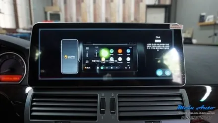 BMW 7시리즈(E65) 12.3인치 안드로이드 올인원 네비게이션 설치