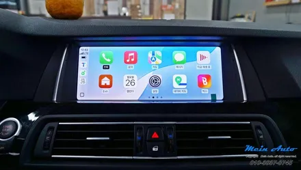 BMW 5시리즈(F10) 애플 카플레이 & 안드로이드 오토 터치 모니터 설치 / 경남 창원