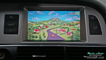 [창원 수입차 네비게이션 장착] 구형 아우디 A6(C6) 아틀란 3D 터치 네비게이션과 후방카메라 장착 / 경남 창원