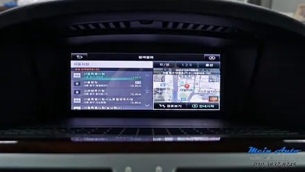 BMW 750Li(E66) 안드로이드 셋탑 M2C-200A 시공, 순정 후석모니터 연동 / 경남 창원