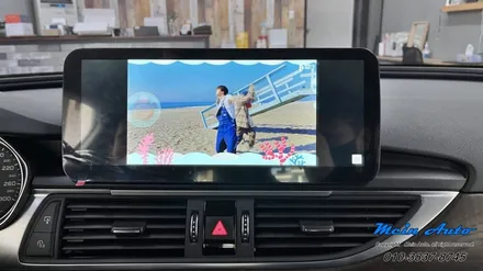 아우디 A6(C7) 35TDI 12.3인치 안드로이드 올인원, 아이나비 QXD7000, 에코파워팩 뉴 S8 / 경남 창원