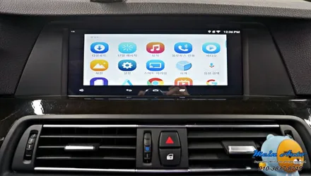 2010년 BMW 528i(F10) 안드로이드 셋탑 M2C-200A, 순정 HUD 연동 / 경남 창원