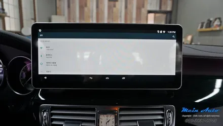 2014년 벤츠 CLS350(W218) 국산 12.3인치 모니터와 안드로이드 네비게이션 M2C-200A Plus / 경남 창원