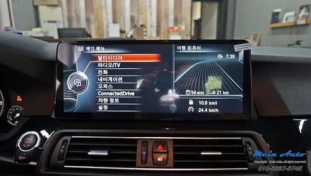 BMW 5시리즈(F10) 12.3인치 안드로이드 올인원 설치 / 경남 창원