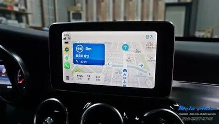 벤츠 C클래스(W205) 유무선 애플 카플레이 & 안드로이드 오토 설치 / 경남 창원