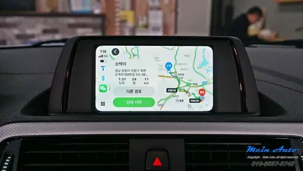 BMW 118d(F20) 애플 카플레이 순정 활성화 코딩 티맵, 카카오 내비, 네이버 지도 사용 / 경남 창원