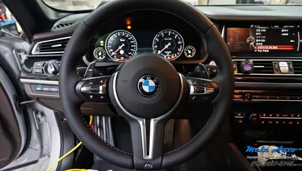 BMW 7시리즈(F01, F02) M 핸들 교체 튜닝과 패들 시프트, 핸들 열선 활성화 / 경남 창원