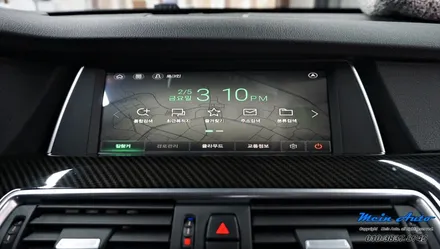 BMW 5GT(F07) 안드로이드 셋탑 M2C-200A + 순정 헤드 업 디스플레이 연동 / 경남 창원