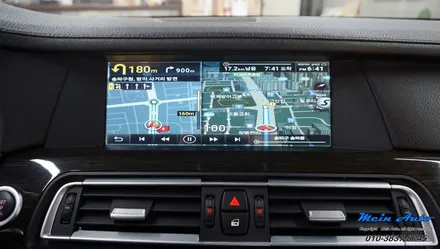 BMW 740Li(F02) JY-Z1 아틀란 셋탑 네비 매립, 순정 HUD 연동 / 경남 창원